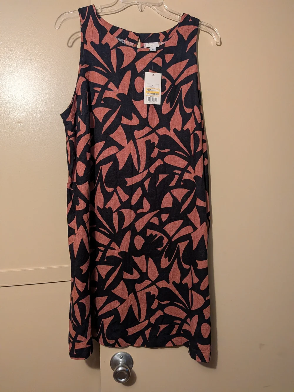 a new day Black & Brown Sleeveless Printed Mini Dress - Picture 4 of 4